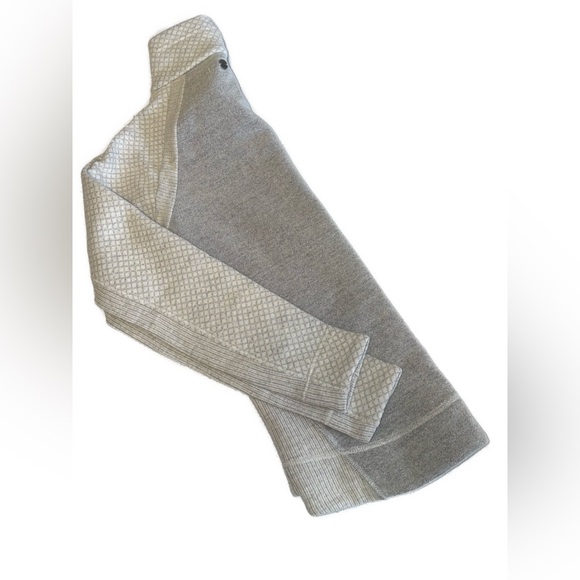 Prana Gray and Cream Cowl Neck Sweater - Picture 4 of 10